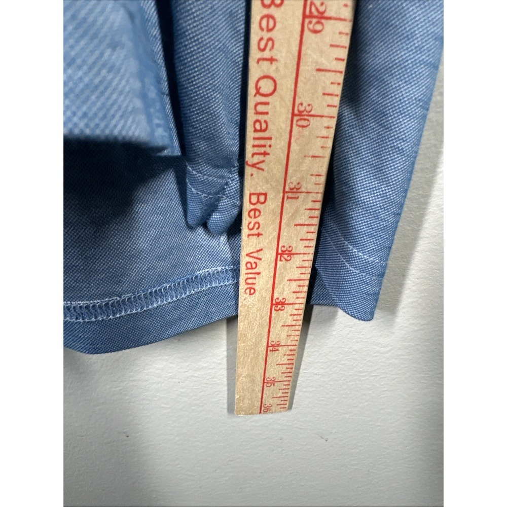 Travis Mathew 3XL Polo Shirt Light Blue Short Sleeve Mens Golf Collared Top - Picture 3 of 12